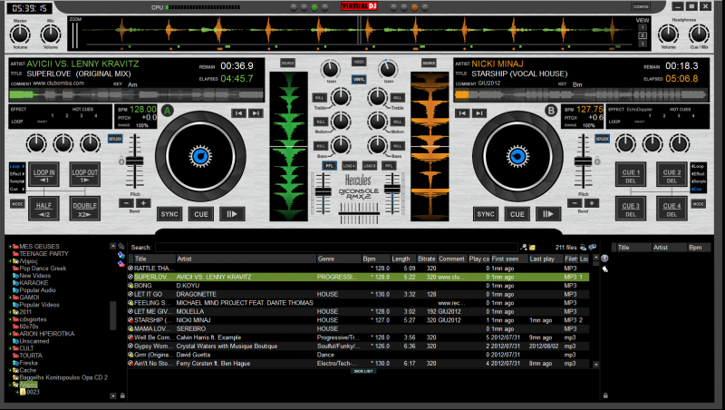 dj mixer hercules rmx